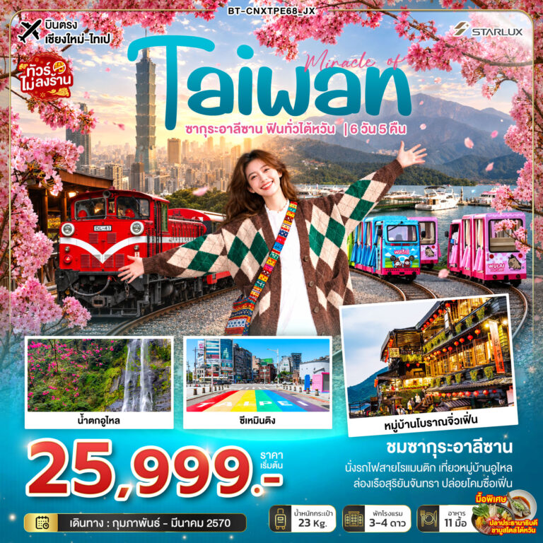 ภาพปก มหัศจรรย์ TAIWAN ซากุระอาลีซาน ฟินทั่วไต้หวัน