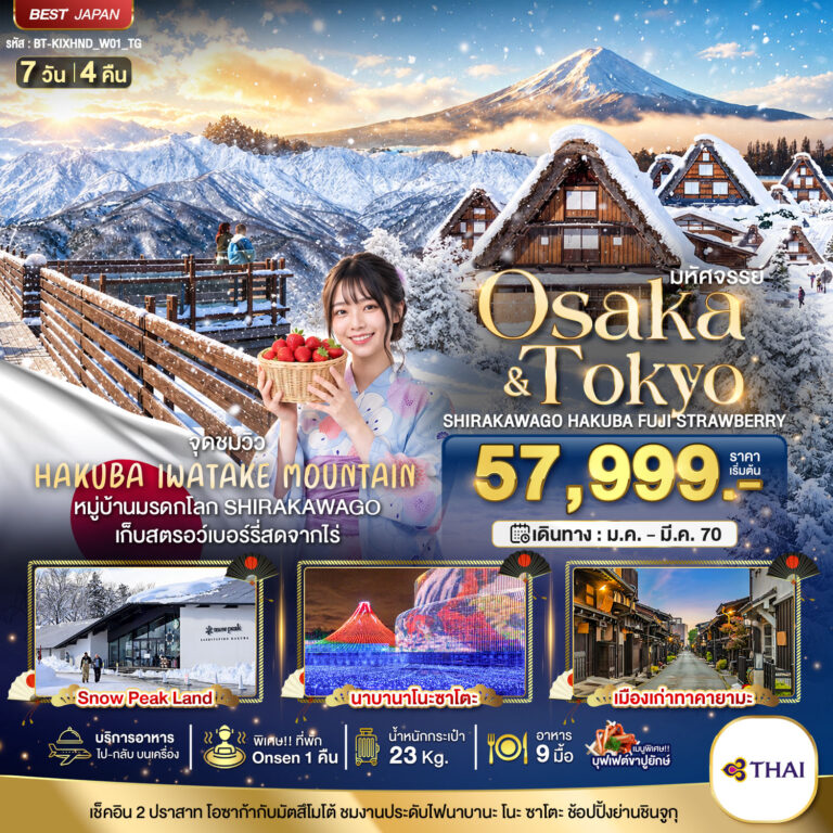 ภาพปก มหัศจรรย์…OSAKA SHIRAKAWAGO HAKUBA FUJI STRAWBERRY